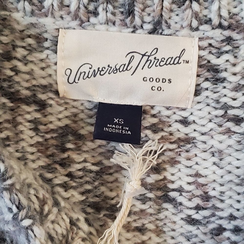 Universal Thread Marled Knit Ruffle Shoulder Sweater Size XS - Picture 5 of 8